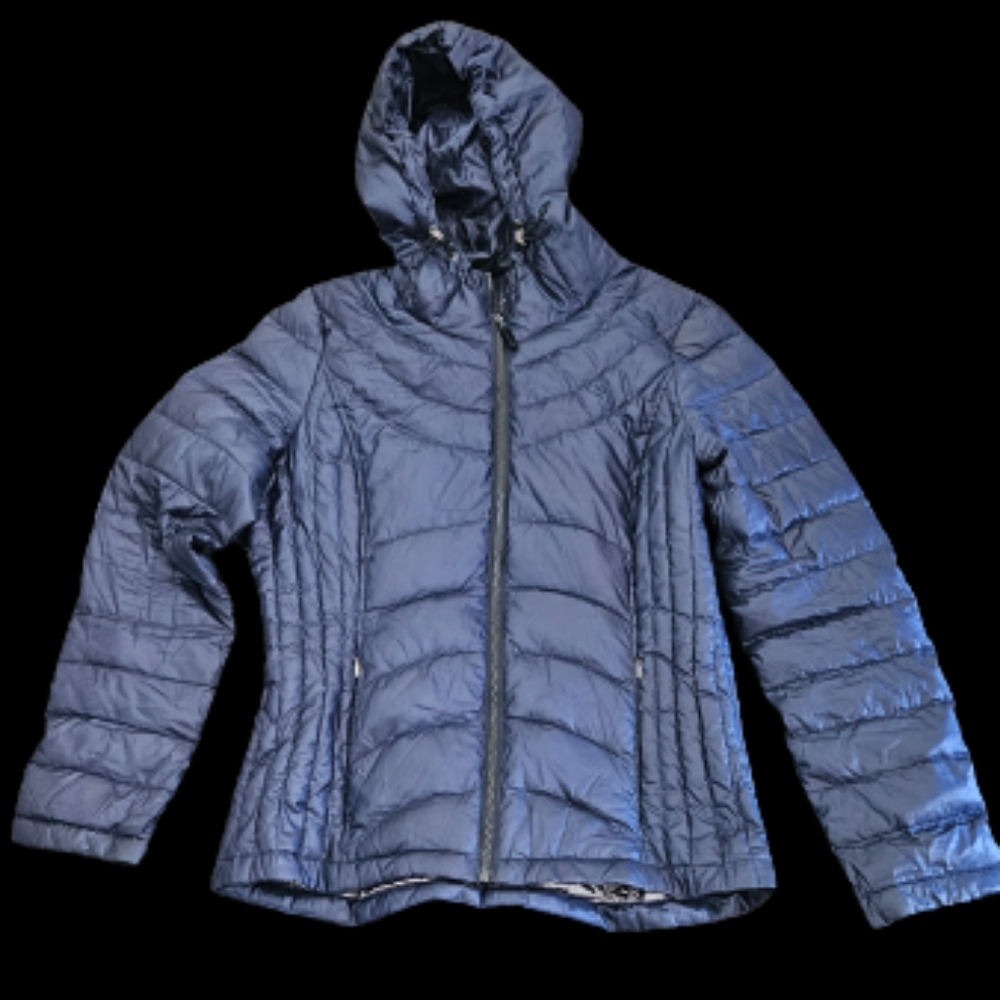 Andrew Marc Packable Lightweight Premium Down Hooded Coat